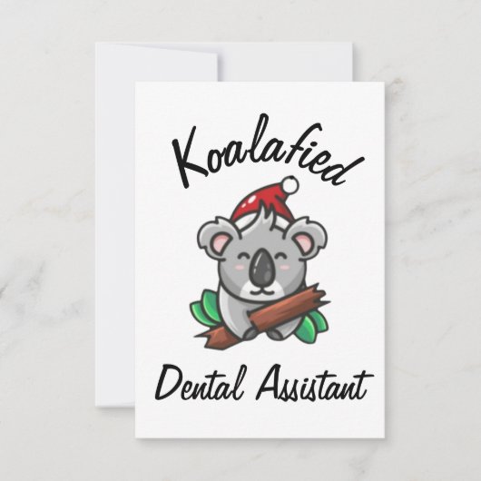 Koalafied Dental Assistant Kaart (Voorkant)