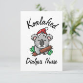 Koalafied Dialyse Verpleegster Kaart (Staand voorkant)