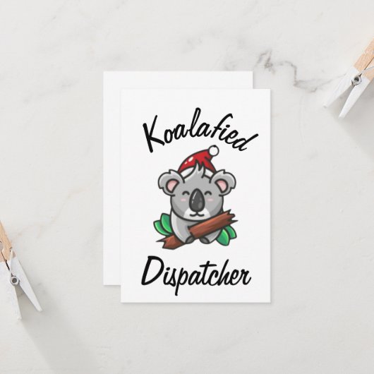 Koalafied Dispatcherkaart Kaart (Voorkant / Achterkant in situ)