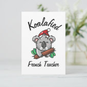 Koalafied Frans Leraar Kaart (Staand voorkant)