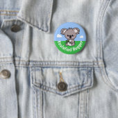 Koalafied Hugger, schattige baby koala Ronde Button 5,7 Cm (In situ)