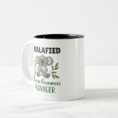 Koalafied Human Resources Manager HR Specialist Tweekleurige Koffiemok (Voorkant links)