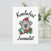 Koalafied Journalist Kaart (Staand voorkant)
