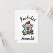 Koalafied Journalist Kaart (Voorkant / Achterkant in situ)