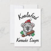 Koalafied Karaoke Singer Kaart (Voorkant)