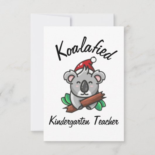 Koalafied Kleuterleidster Kaart (Voorkant)