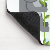 Koalafied klimt deze stok, Funny Cool Koala Muismat (Hoek)