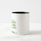 Koalafied klimt deze stok, Funny Cool Koala Tweekleurige Koffiemok (Center)