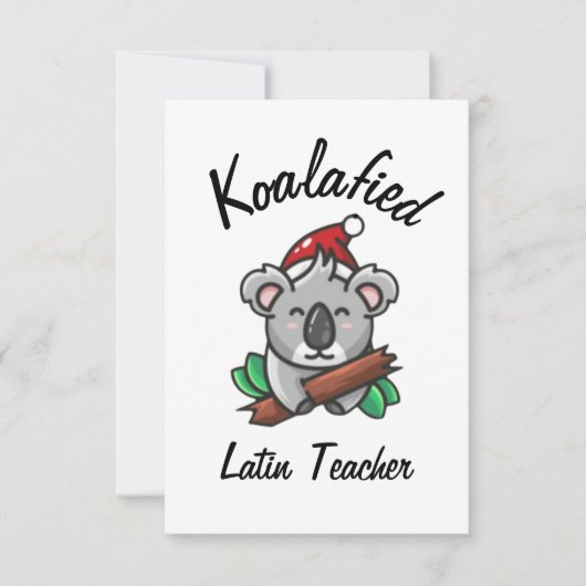 Koalafied Latijnse leraarkaart Kaart (Voorkant)