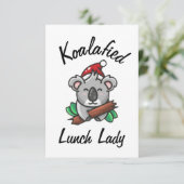 Koalafied Lunchdamekaart Kaart (Staand voorkant)