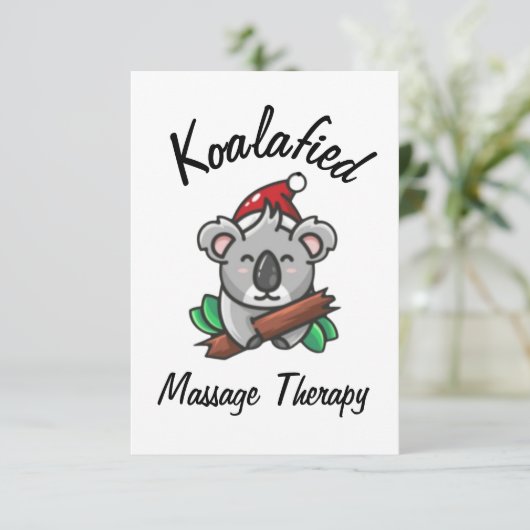Koalafied Massage Therapie Kaart (Staand voorkant)