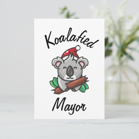 Koalafied Mayor Kaart (Staand voorkant)