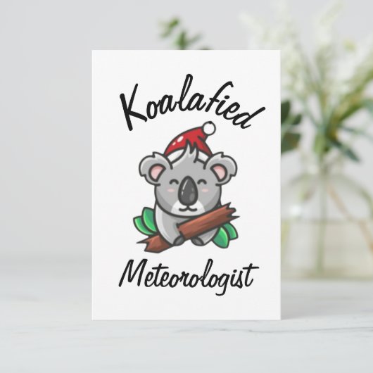 Koalafied Meteoroloog Kaart (Staand voorkant)