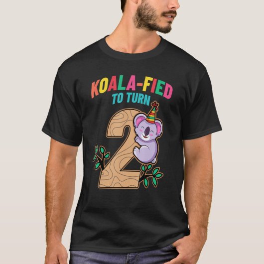 Koalafied om 2 Koala Beer 2e verjaardag T-shirt (Voorkant)