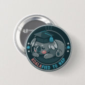 Koalafied om een dutje te doen ronde button 5,7 cm (Voorkant /achterkant)