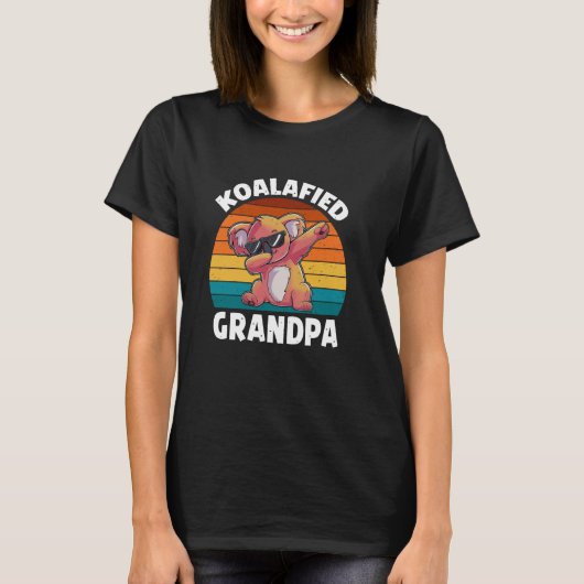 Koalafied Opa Vaderdag Funny Koala Lover T-shirt (Voorkant)
