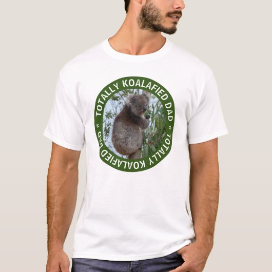 Koalafied Papa Gekwalificeerd Koala Australië Vade T-shirt (Voorkant)