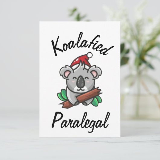 Koalafied paralegal kaart (Staand voorkant)
