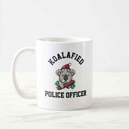 Koalafied politieagent koffiemok (Links)