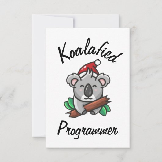 Koalafied programmeur kaart (Voorkant)