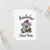 Koalafied School Nurse Kaart (Voorkant / Achterkant in situ)