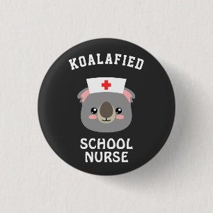 Koalafied School Nurse Ronde Button 3,2 Cm