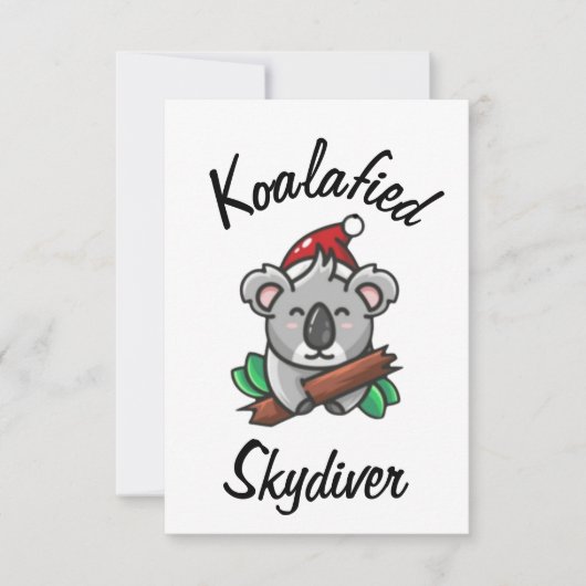 Koalafied Skydiver Kaart (Voorkant)