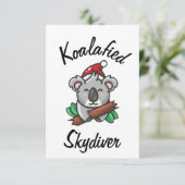 Koalafied Skydiver Kaart (Staand voorkant)
