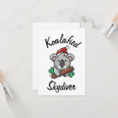 Koalafied Skydiver Kaart (Voorkant / Achterkant in situ)