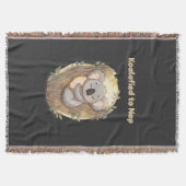 "Koalafied to Nap – Cute Sleepy Koala T-Shirt" Deken (Voorkant)