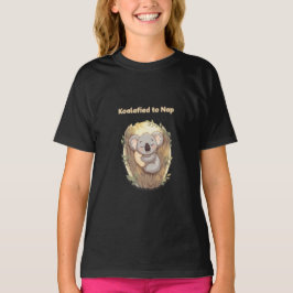 "Koalafied to Nap – Cute Sleepy Koala T-Shirt" T-shirt