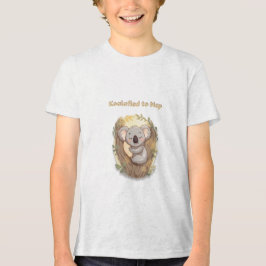 "Koalafied to Nap – Cute Sleepy Koala T-Shirt" Tri-Blend Shirt