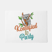 Koalafied to Party Qualified Pun Cute and Funny Ko Deurmat (Voorkant)