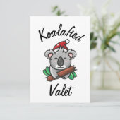 Koalafied Valetkaart Kaart (Staand voorkant)