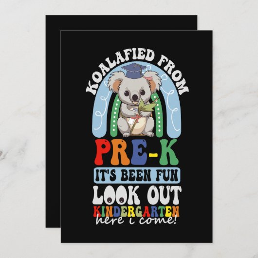 Koalafied van Prek Kijk uit Kleuterschool Koala Aankondiging (Voorkant / Achterkant)