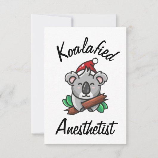 Koalageworden Anesthesist Kaart (Voorkant)