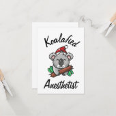 Koalageworden Anesthesist Kaart (Voorkant / Achterkant in situ)