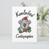 Koalageworden Cartograaf Kaart (Staand voorkant)