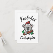 Koalageworden Cartograaf Kaart (Voorkant / Achterkant in situ)