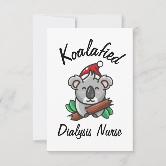 Koalageworden Dialyseverpleegsterkaart Kaart (Voorkant)