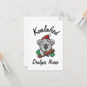 Koalageworden Dialyseverpleegsterkaart Kaart (Voorkant / Achterkant in situ)