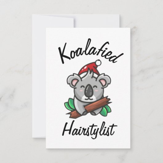 Koalageworden Kapperkaart Kaart (Voorkant)