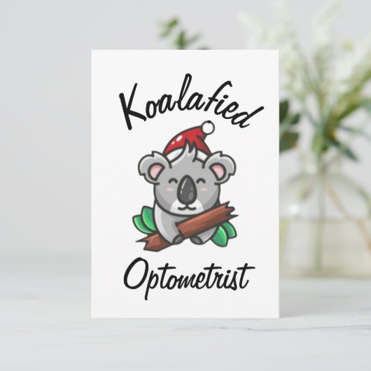 Koalageworden Optometrist Kaart (Staand voorkant)