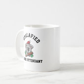 Koalageworden stewardess koffiemok (Voorkant links)