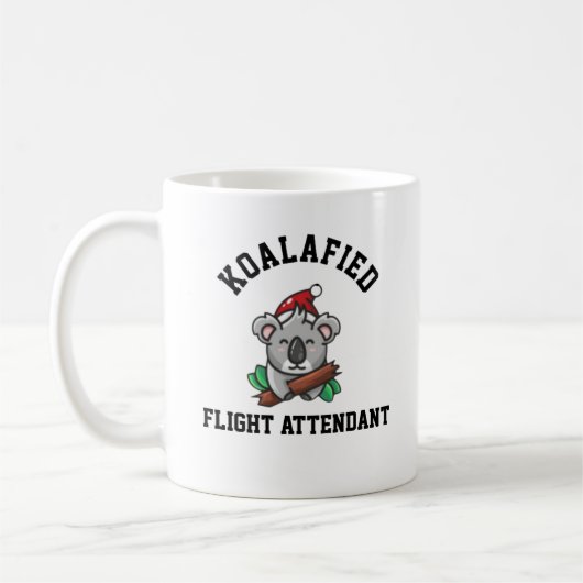 Koalageworden stewardess koffiemok (Links)