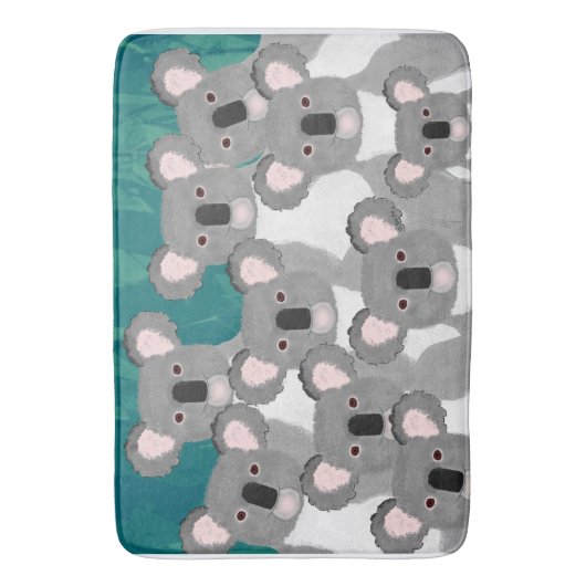 Koalas Bath Mat (Voorkant Verticaal)