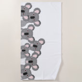 Koalas Beach Towels Strandlaken (Voorkant)