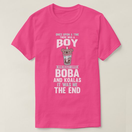 Koalas Bubble Tea 1360 T-shirt (Design voorkant)
