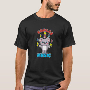 Koalas en Muzieknoten Ironic Australian Koala Bea T-shirt