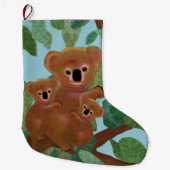 Koalas Eucalyptus kerstmis Grote Kerstsok (Voorkant)